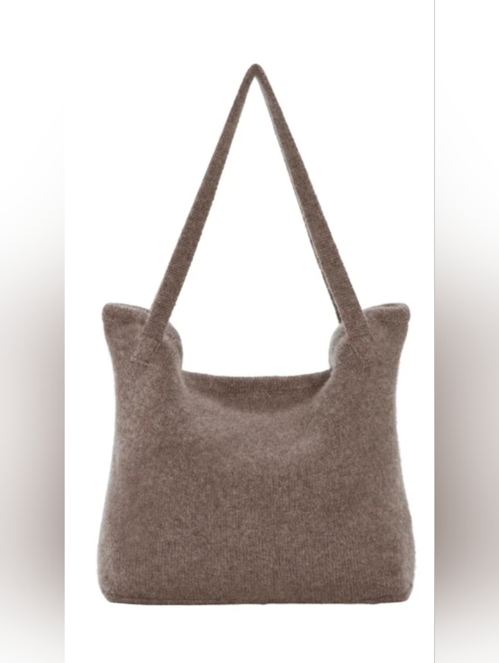 Aya Muse Dusk Cashmere Tote In Taupe.